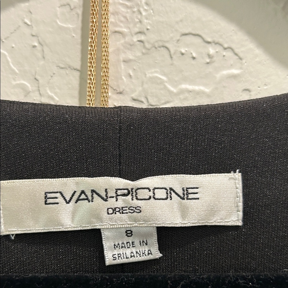 Evan Picone Black Midi Dress  JT - Picture 2 of 5